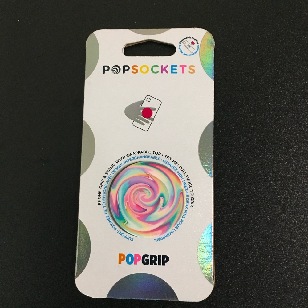 PopSocket Red and Pink Phone Grip Cover